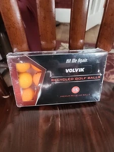15 Orange Golf Balls Volvik Premium Recycled SEALED Box FREE Same Day Shipping - Imagen 1 de 4