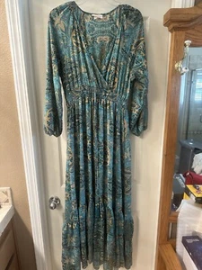 Chaudry Long Sleeve Long Sleeve Dress Size M - Picture 1 of 3