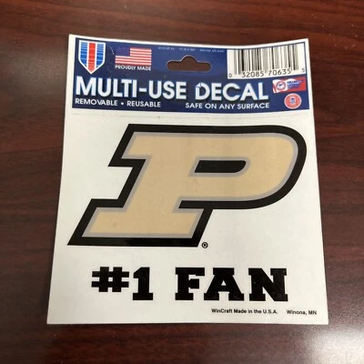 Purdue Boilermakers 3.5” x 3” Multi Use Decal Car Truck 1 Fan Sticker Emblem New - Image 1 of 4