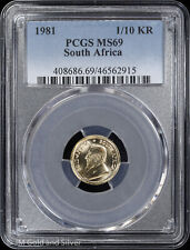 1981 1/10KR South Africa 1/10oz Gold Krugerrand PCGS MS 69 | Top Pop UNC