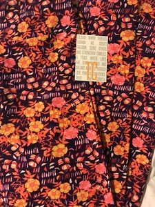 Lularoe TC Tall Curvy Leggings Solid Purple Pink Yellow Hawaiian 🌺 Floral 🦄 - Picture 1 of 7
