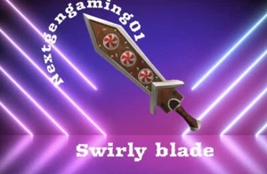 Roblox Murder Mystery 2 MM2 Swirly Blade *cheap & Safe*-*Check Description* - Foto 1 di 1