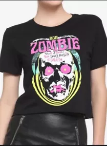 Rob Zombie Damen Crop Top Shirt Tanzpartner Tod Grafik Shirt Größe Medium - Bild 1 von 6
