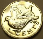 Rare Unc British Virgin Islands 1975-U 5 Cents~Doves~Only 2,351 Minted~Free Ship
