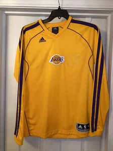 Maglia manica lunga Los Angeles Lakers ADIDAS 2012 riscaldamento maglia uomo taglia M, ottima - Foto 1 di 11