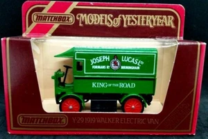 Matchbox Models of Yesteryear Y29 1919 Walker Electric Van Joseph Lucas - Picture 1 of 7