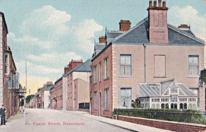 EZV Pre 1919 Postcard, Castle Street, Beaumaris, Anglesey - Picture 1 of 1