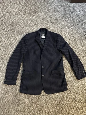 De Colección Dolce Gabbana Blazer Chaqueta Hombre Talla 36 Slim Ittierre Deshilachado Rayas Foto 1 de 4