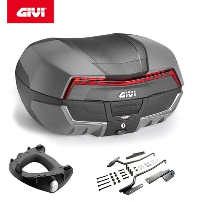 GIVI Koffer Kit Schwarz V58NNG + Platte CF Moto 650 MT 2021 2022 2023 2024 Foto 1 de 4