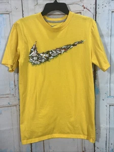 Camisa Nike Para Hombre Mediana Amarilla Ropa Deportiva NIKE Estampado Gráfico Informal - Imagen 1 de 6