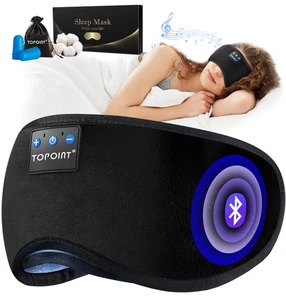 Schlafmaske mit Kopfhörer Bluetooth 5.4 Kabellos, Schlaf Kopfhörer Ohrhörer... - Bild 1 von 9