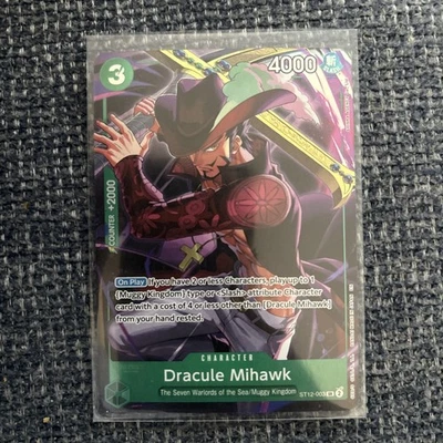 One Piece Dracule Mihawk ST12-003 Illustration Box Vol. 4 Promo   - Image 1 of 2