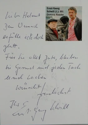 Autogramm deutscher TV- und Filmschauspieler Ernst Georg Schwill (121105) - Bild 1 von 2