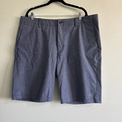 Tommy Bahama Shorts Performance Stretch Chino Casual Golf Blue Mens 40 Inseam 10 - Image 1 of 4