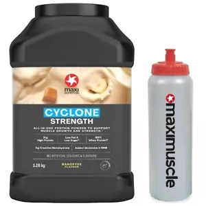 Maxinutrition Cyclone Protein Powder 1.26kg Whey Gym Shake + Maxi Water Bottle - Picture 1 of 16