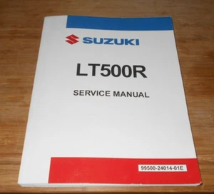 SUZUKI LT500R LT500 500 QUADRACER "QUADZILLA" SERVICE SHOP REPAIR MANUAL, BOOK - Foto 1 di 4