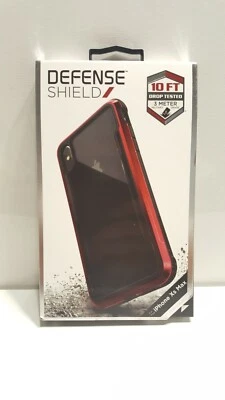 X-Doria iPhone XS Max обороны щит анодированный алюминий красный прозрачный чехол - Изображение 1 из 3