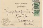 DEUTSCHES REICH 1898 5Pf Krone MeF auf Kab.-Postkarte von CASSEL 1 (KASSEL) nach