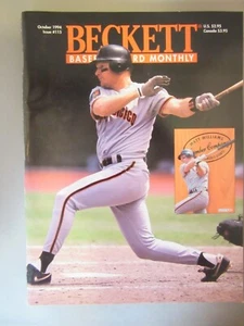 Beckett Baseball Card Price Guide Monthly Oct. 1994 Klesko Tarasco Lopez Braves - Picture 1 of 5