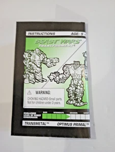 Transformers Beast Wars Optimus Primal Transmetal Instructions 1997 Trilingual - Picture 1 of 3