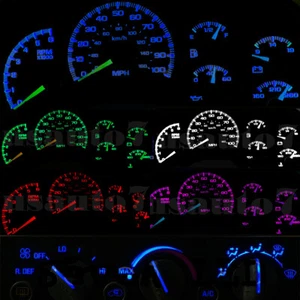 14X LED Light Bulbs Kit For 92-99 Chevrolet Trucks Gauge Cluster & AC Controls - Picture 1 of 12
