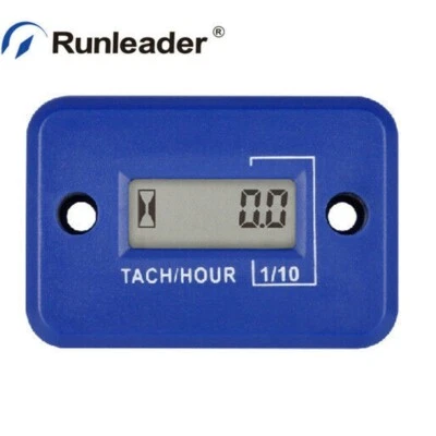 Digital Tach Hour meter Tachometer RPM Waterproof Boat Motorcycle Generator ATV - Image 1 of 4