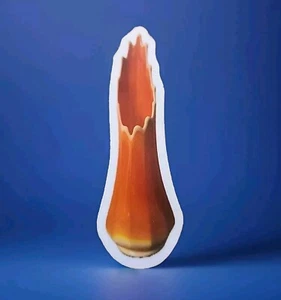 Retro Swung Vase Bittersweet Orange Sticker | Glass Art Decal | Laptop Sticker - Picture 1 of 3