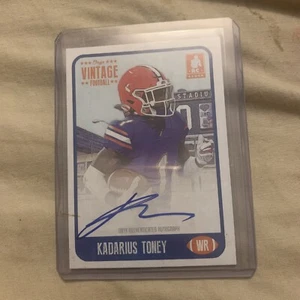 Kadarius Toney Auto 2021 Onyx Vintage Football RC Rookie /400 Blue Ink - Picture 1 of 2