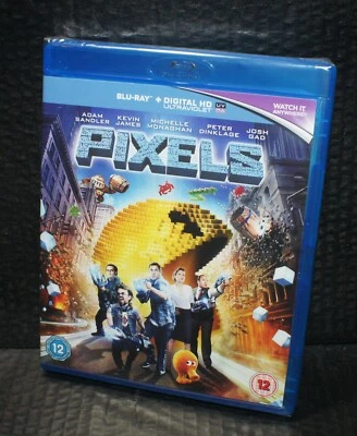 Pixels blu ray Run time 106 min approx Brand new foil P&P Free - Image 1 of 4