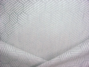 1Y Schumacher 75341 Abaco Silver Mineral Blue Hexagon Upholstery Fabric - Picture 1 of 4