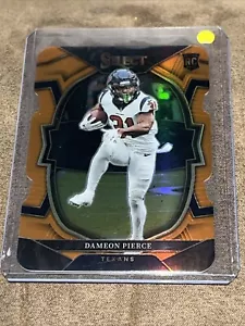2022 Panini Select - Concourse Orange Prizm #47 Dameon Pierce 129/199 - Picture 1 of 2