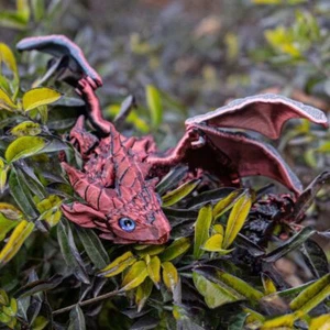 Articulated Simulated Dragon Ornament Western Dragon Model Desktop Ornament - Picture 1 of 20