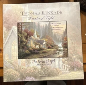 Thomas Kinkade Painter of Light The Forest Chapel 500 Piece Puzzle Caeco Unopen - Picture 1 of 2
