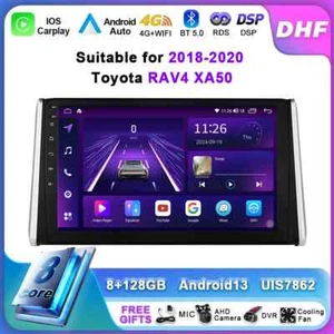 Android Car Radio For Toyota RAV4 XA50 2018-2020 GPS Carplay Player Auto Screen - Picture 1 of 30