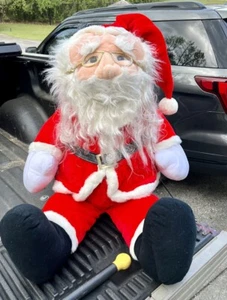 Papá Noel Inflable Vintage Peluche Papá Noel Sentado con Gases Por Padma Leer - Imagen 1 de 4