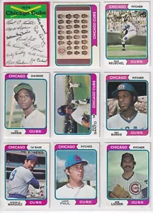 1974 Topps Chicago Cubs Team Set With Traded (30 Cards) - Picture 1 of 4