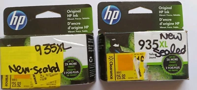 HP Original Ink Cartridges 935XL Yellow and Magenta - Image 1 of 3