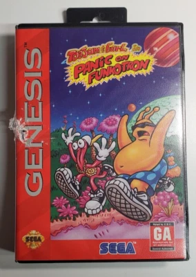 Toejam & Earl Panic on Funkotron (Sega Genesis, 1993) Complete Tested - Image 1 of 4