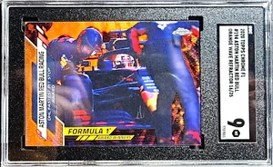 2020 TOPPS CHROME F1 #194 MAX VERSTAPPEN #/25 ORANGE WAVE REFRACTOR RC SGC 9 SSP - Picture 1 of 6
