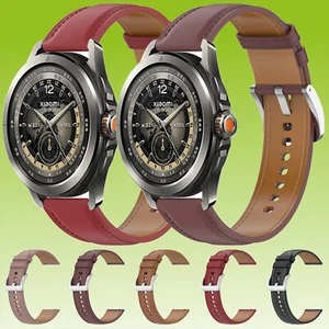 Für Xiaomi Watch S4 Sport Echt Leder Armband mit Edelstahl-Schnellverschluss - Bild 1 von 6