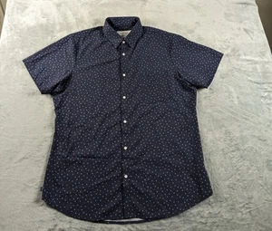 Mizzen+Main Leeward Hemd Herren XL Trim Fit Anker Print Kurzarm Performance - Bild 1 von 13