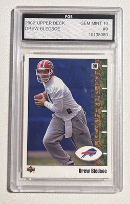 2002 Upper Deck UD Authentics Drew Bledsoe #9 - Image 1 of 3