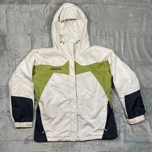 Columbia Core Interchange Damen Regen Ski Jacke Mantel Shell weiß grün schwarz XL - Bild 1 von 16