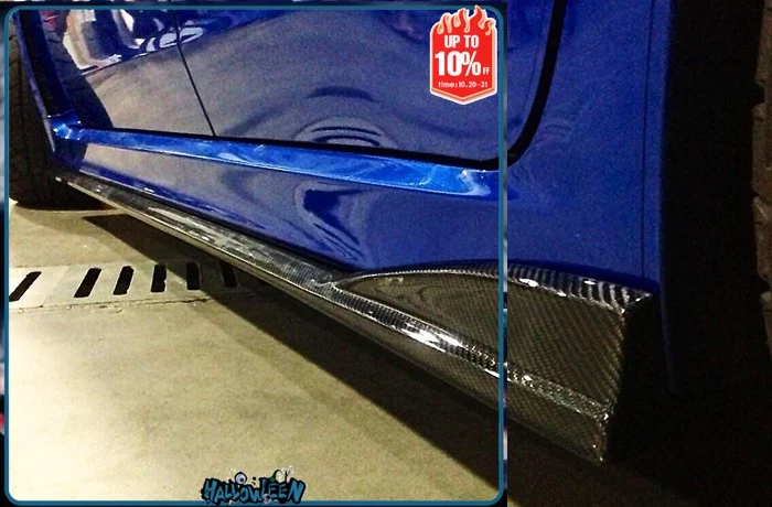 Para Subaru Impreza GVB CS estilo fibra de carbono falda lateral debajo de la tabla kits de carrocería Foto 1 de 1