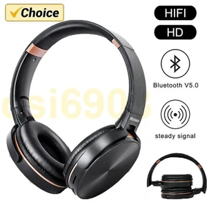 ⭐5.0 On Ear Kopfhörer Bluetooth Kabellos Stereo Bass Kopfhorer Kabellos Faltbare - Zdjęcie 1 z 12