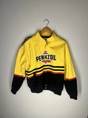 Chaqueta de Carreras Pennzoil Vintage Años 90 Chase Authentics - Amarilla y Negra, Para Hombre M Foto 1 de 4