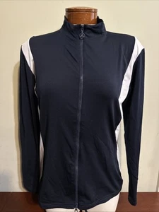 J. LINDEBERG DARIA DAMEN GOLF MITTELSCHICHT MARINEBLAU MEDIUM NEU OHNE ETIKETT - Bild 1 von 6