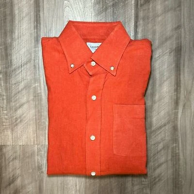 Camisa Ledbury Fine Calce Clásico Mezcla de Lino Manga Larga (NUEVA SIN ETIQUETAS) - 15.5 (M) Foto 1 de 4