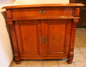 Halbschrank Birke Gründerzeit um 1890 - Bild 1 von 8