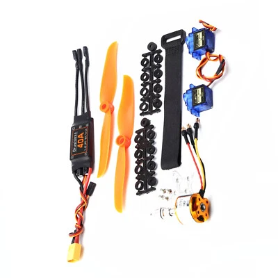 2200KV Brushless Motor Kit 40A ESC Propeller Micro Servo RC Plane Replacement - Image 1 of 4
